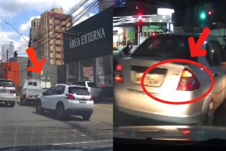 Motorista de aplicativo mostra como é dirigir em Goiânia; vídeo "Tem que dirigir aqui rezando o terço", comentou internauta