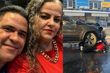 Imagem do casal e do carro