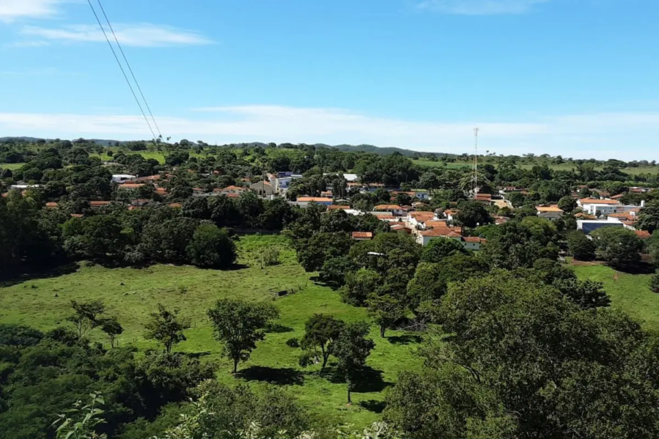 Vista aérea de Santa Cruz de Goiás (Foto: Divulgação)