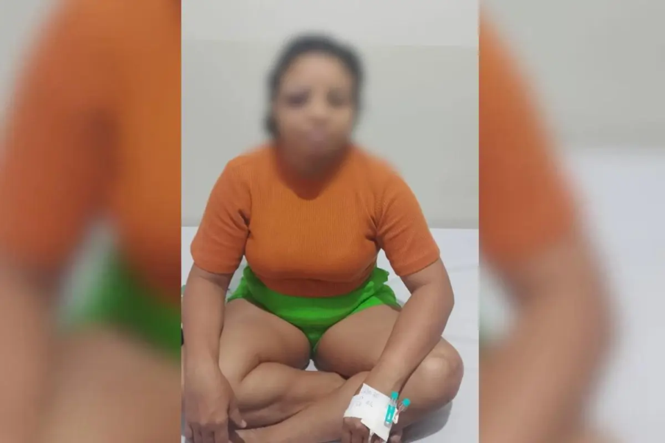 Professora é hospitalizada após ser agredida por companheiro em Goianésia (Foto: Polícia Militar)