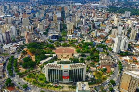 Vista de Goiânia, capital de Goiás, que liderou quatro áreas em ranking de cidades do Centro-Oeste
