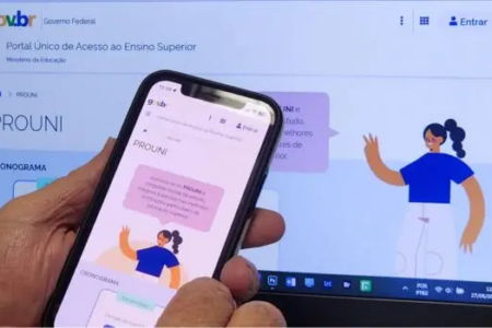 Página do Prouni no Portal Acesso Único ao Ensino Superior