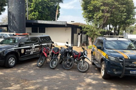 Motos recuperadas - (Foto: repodução/PC)