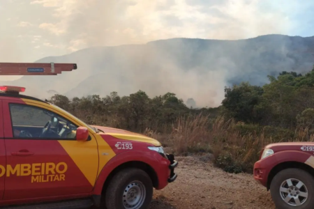 Incêndio na região nordeste de Goiás