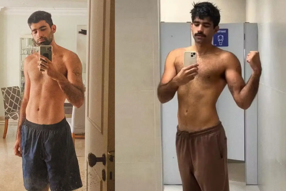 Ex-ator mirim de Mulheres apaixonadas ao exibir corpo definido fotos Victor Cugula deixou os seguidores babando: "Que peitoral"