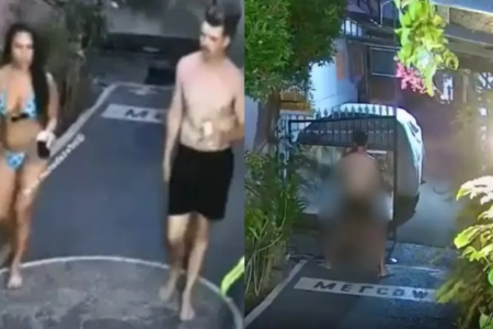 Turista flagrado fazendo sexo na rua é banido da Indonésia por 10 anos fotos ritual de purificação no local para afastar energias negativas