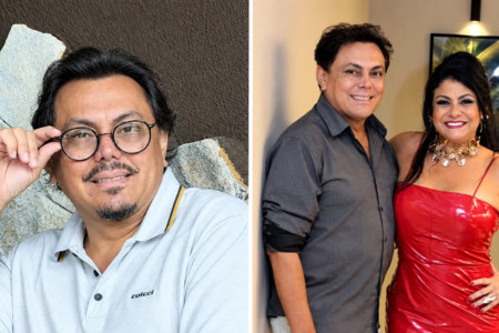 Jornalista Delson Carlos e a dentista Renata de Almeida Pedreira e Sousa