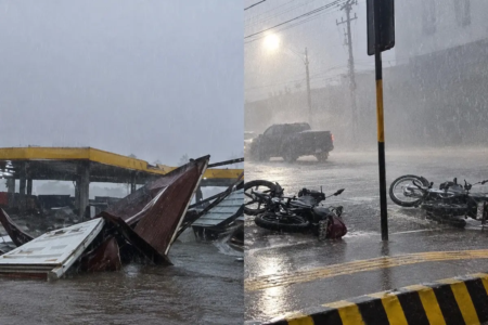 Imagem da força da tempestade