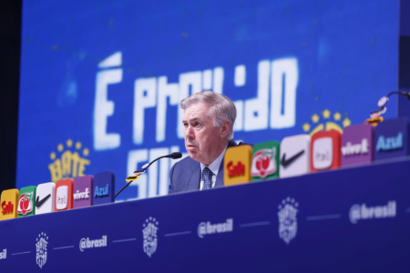 Ancelotti durante convocação da seleção brasileira