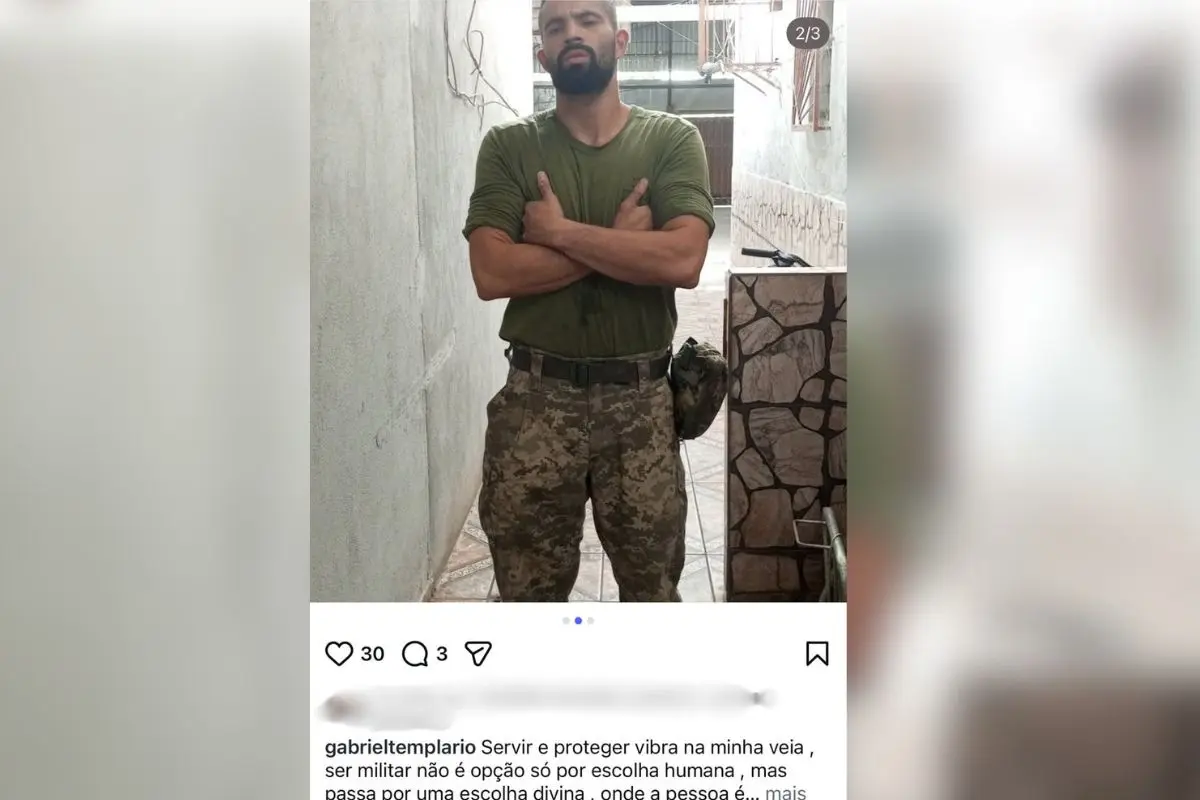 Gabriel Rezende disse em sua rede social que "servir e proteger" era sua paixão de vida (Foto: redes sociais)