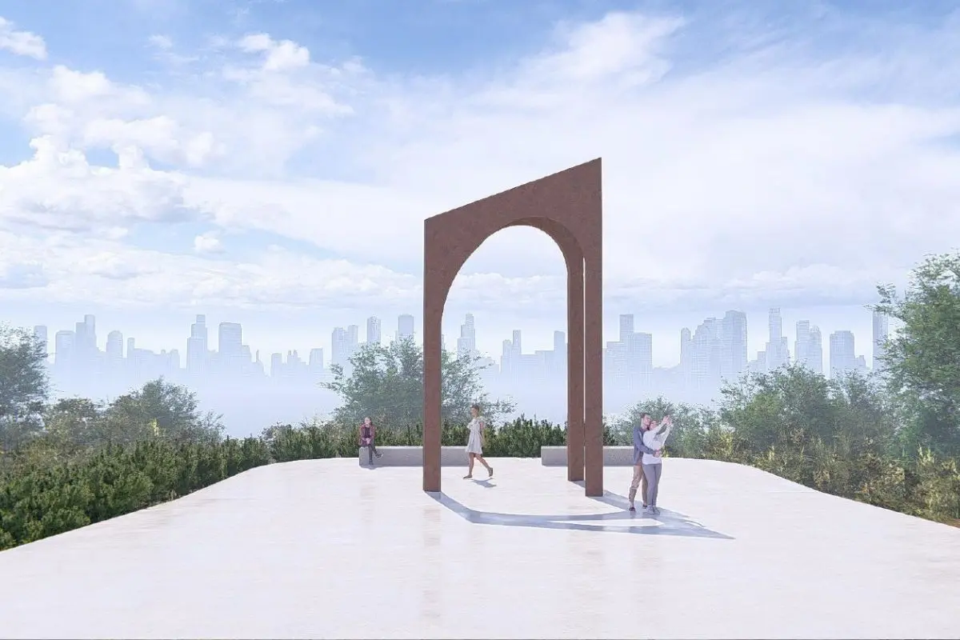 Mirante com vista panorâmica de Goiânia será o principal cartão-postal do novo Parque da Serrinha (Foto: Governo de Goiás)