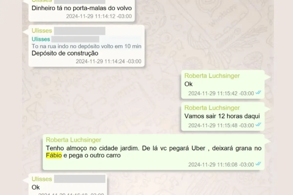 Lobista Roberta Luchsinger teria orientado motorista a levar dinheiro para Lulinha e trocar de carro (Foto: Reprodução)