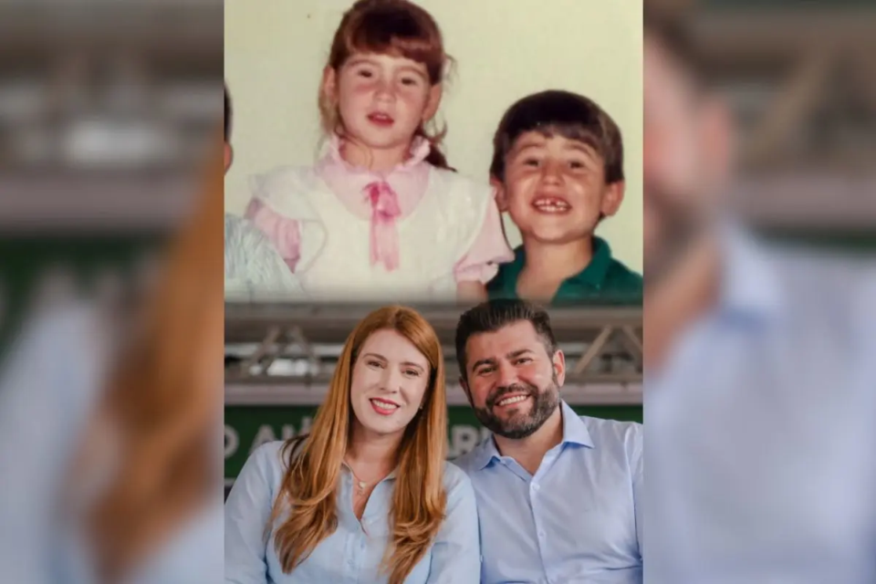 Vereadora Andreia Rezende, de Anápolis, se despede do irmão deputado estadual Amilton Filho, que morreu em acidente de carro (Foto: redes sociais)