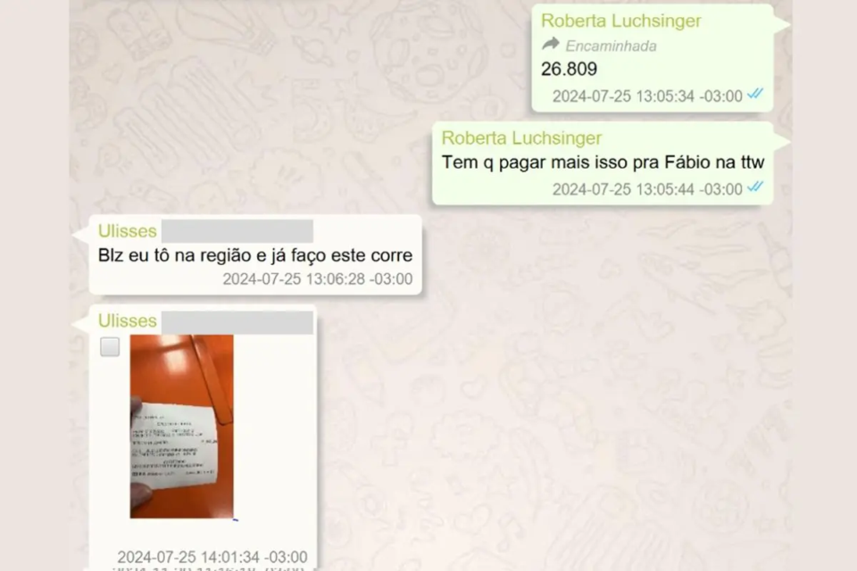Mensagens indicariam que dinheiro depositado seria para o filho do presidente Lula, conhecido como Lulinha (Foto: Reprodução)