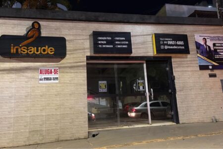 Fachada da InSaúde, em Goiânia, fotografada em junho de 2026