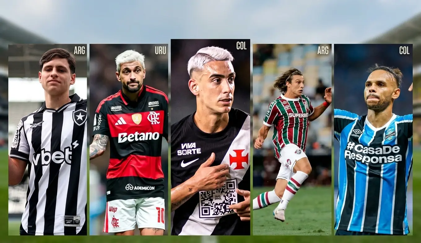Botafogo tem maior número de jogadores estrangeiros