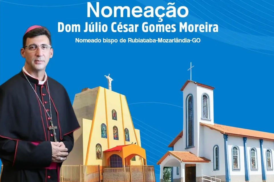 Papa Leão nomeia novo bispo para diocese em Goiás: “Incansável e dedicado”; conheça Dom Júlio Diocese de Rubiataba-Mozarlândia