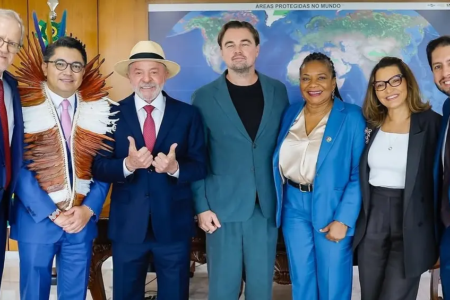 Viagem pela Amazônia Pantanal e Cerrado Leonardo DiCaprio cumpre maratona ambiental no Brasil e se reúne com Raoni e Lula; veja como foi