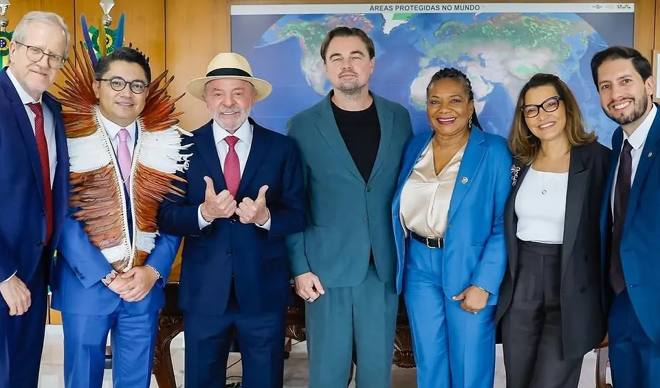Viagem pela Amazônia Pantanal e Cerrado Leonardo DiCaprio cumpre maratona ambiental no Brasil e se reúne com Raoni e Lula; veja como foi