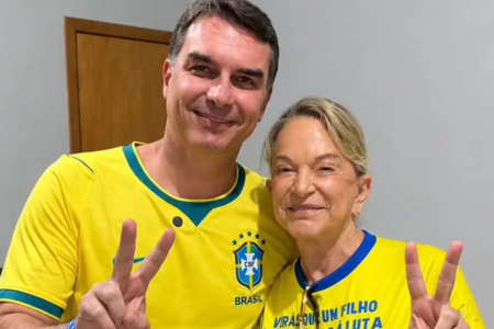 Em Goiânia, Flávio e Magda fecham aliança e trocam afagos