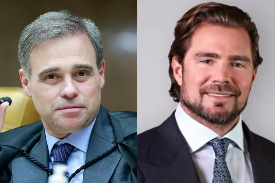 Ministro André Mendonça e o ex-banqueiro Daniel Vorcaro (Foto: Divulgação)
