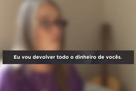 Mulher vai à TV falar de violência e desperta atenção de espectadores que dizem ter sido vítimas de golpe dela, em Anápolis (Foto: Reprodução)