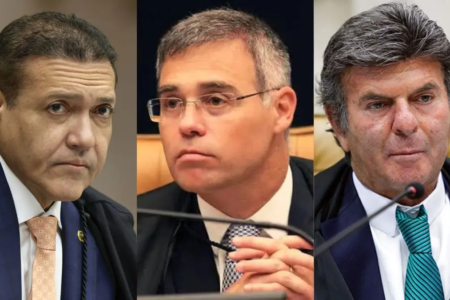 Ministros do STF Kassio Nunes Marques, André Mendonça e Luiz Fux (Foto: Divulgação)