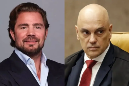 Daniel Vorcaro e o ministro Alexandre de Moraes