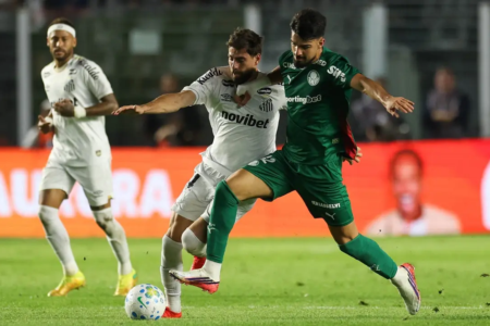 Jogo entre Santos e Palmeiras