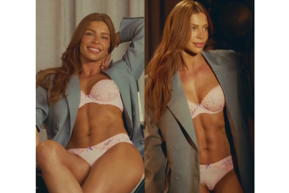 Grazi Massafera exibe abdômen trincado em fotos de lingerie; veja Atriz animou os fãs ao aparecer em ensaio de calcinha e sutiã