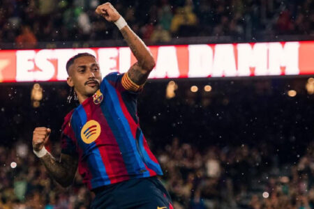 Raphinha é o destaque do Barcelona neste início de temporada