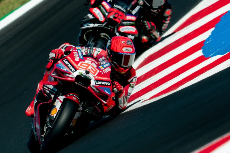 Marc Márquez durante corrida da MotoGP