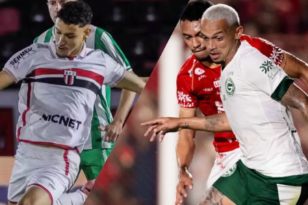 Wesley Santos. do Botafogo-SP, e Felipe Clemente, do Goiás