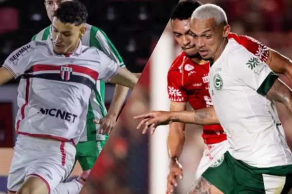 Wesley Santos. do Botafogo-SP, e Felipe Clemente, do Goiás