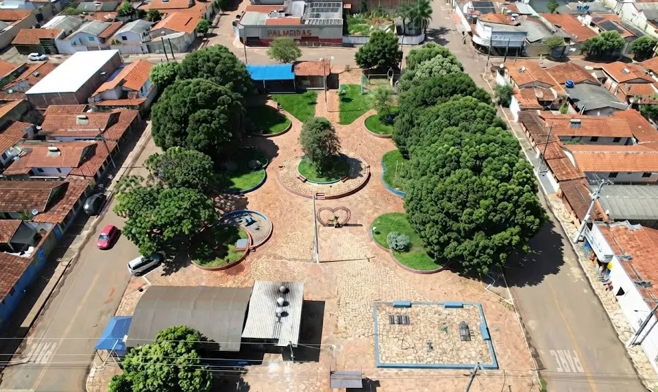 Vista aérea de Palmeiras de Goiás