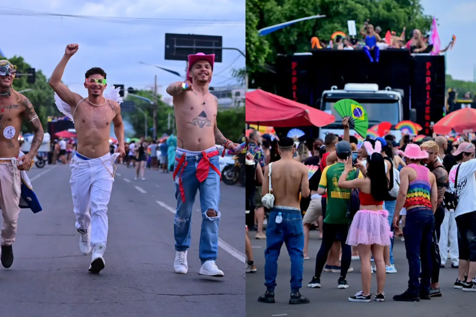 31ª Parada LGBTQIA+ leva música, serviços e reivindicações políticas à Praça Cívica fotos Passeata avenidas Araguaia, Paranaíba e Tocantins