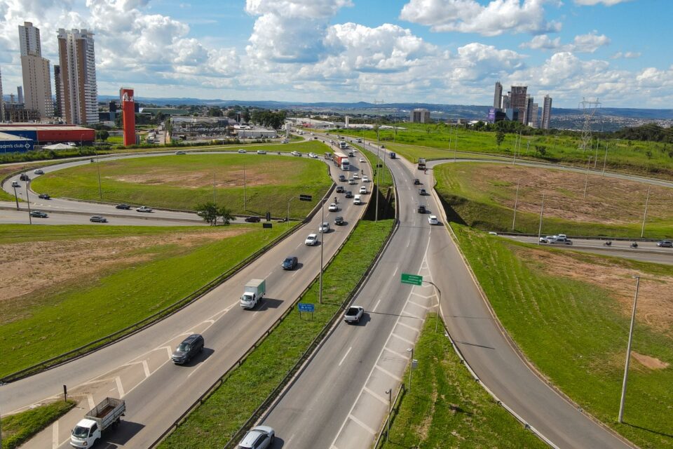 Trecho da BR-153 na Região Metropolitana de Goiânia, sob concessão da Triunfo Concebra (Foto: Triunfo Concebra)