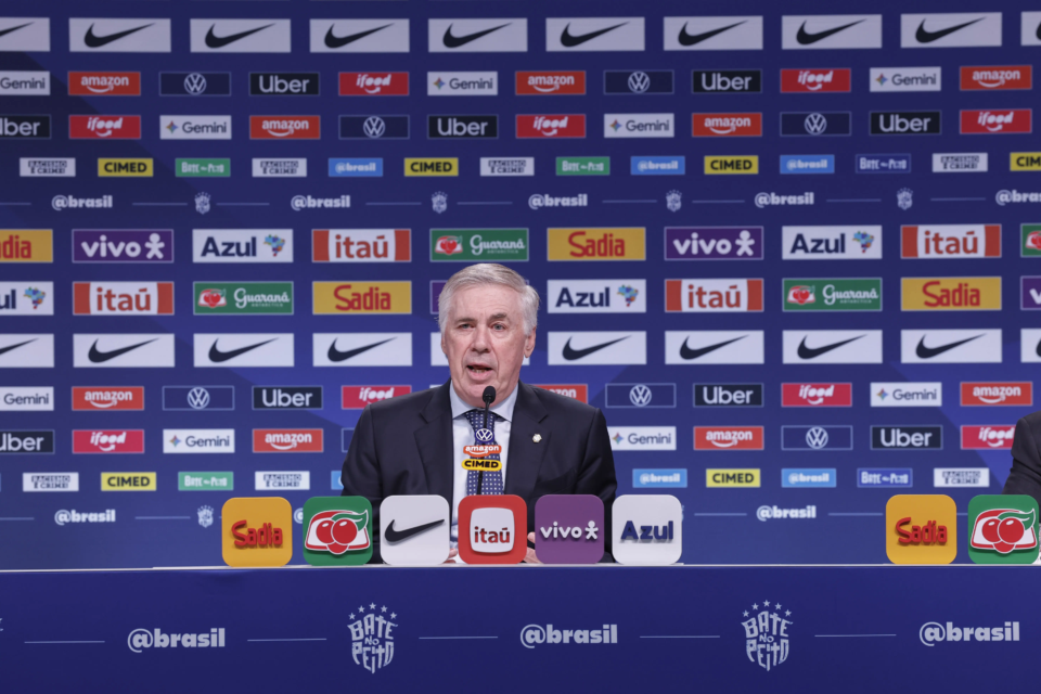 1. Com novos nomes, Ancelotti define Seleção para amistosos contra Japão e Singapura