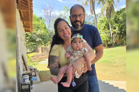 Bebê Rebeca Lobo precisa de cirurgia para corrigir malformação na traqueia para sobreviver (Foto: arquivo pessoal)