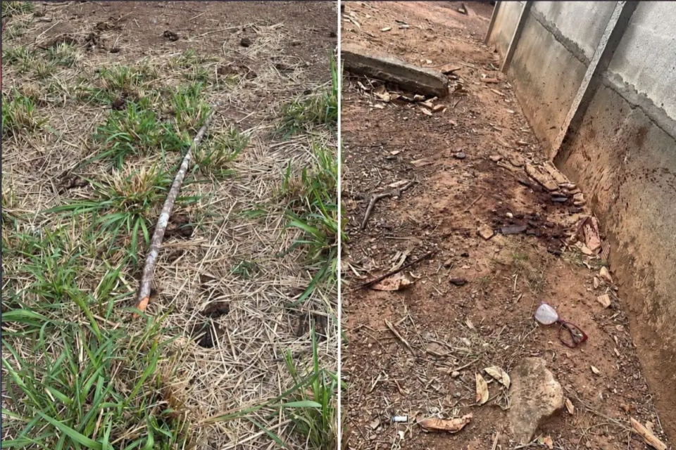 Local onde Nádia Aguiar foi espancada pelo namorado em Bela Vista de Goiás, em outubro de 2025 (Foto: arquivo pessoal)