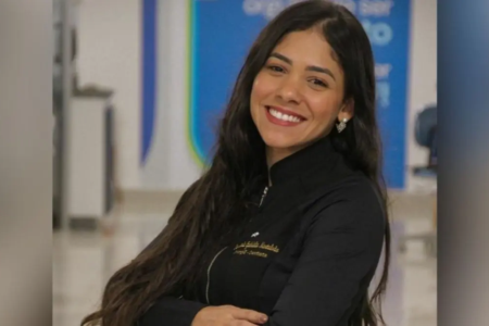 Foto de Maria Gabriella Dias Montalvão de Moraes, dentista que morreu aos 24 anos após complicações depois do nascimento da filha