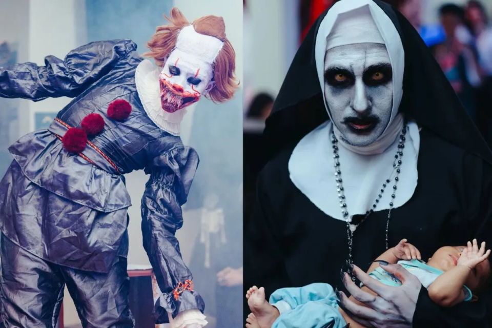 erucas, acessórios e figurinos são bem-vindos no concurso da "Elvira" goiana (Foto: Morce-GO Vermelho)