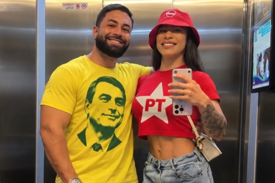 Personal trainer viraliza ao revelar que vota em Lula e marido apoia Bolsonaro; veja repercussão Paula Guimarães casada com David