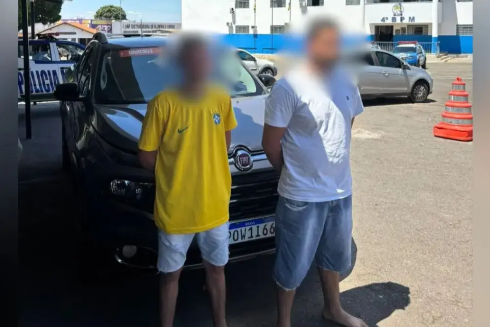 Dupla presa por homicídio de casal em Anápolis - (Foto: reprodução/PM)