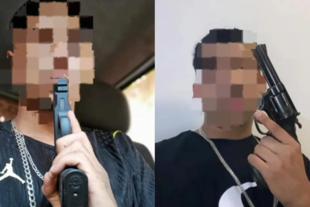Faccionados ostentavam armas e dinheiro nas redes sociais - (Foto: reprodução/PM)
