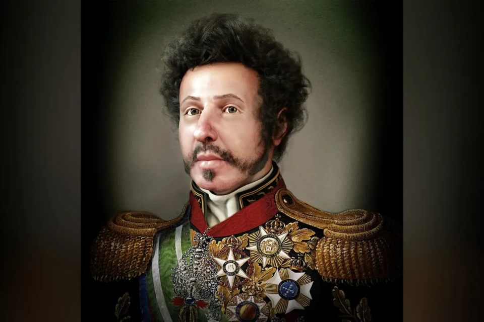 Retrato de Dom Pedro I, primeiro imperador do Brasil (Foto: National Geographic/Reprodução)