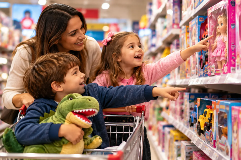 Crianças influenciam a escolha dos presentes do Dia das Crianças, enquanto famílias comparam preços e avaliam o orçamento antes das compras (Imagem: Pexels)