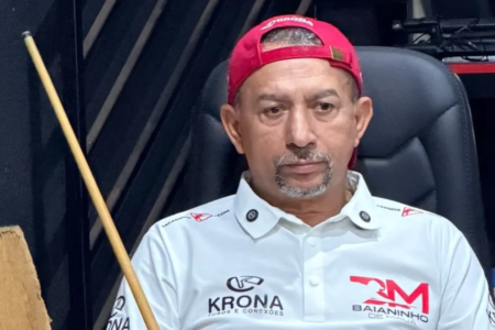 Jogador de sinuca Baianinho de Mauá