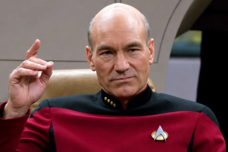 Ator britânico Patrick Stewart