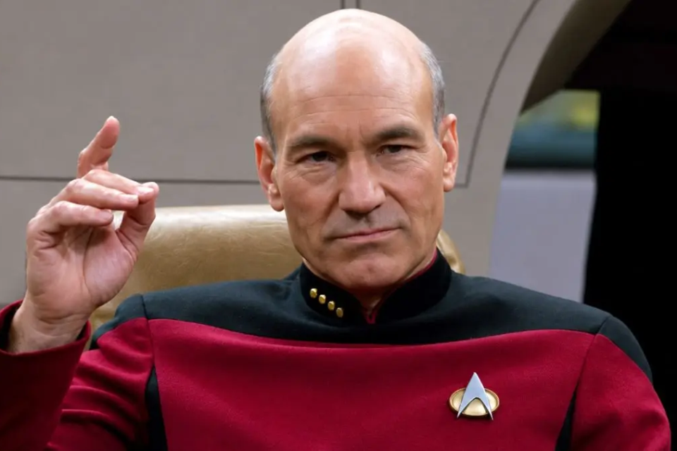 Ator britânico Patrick Stewart